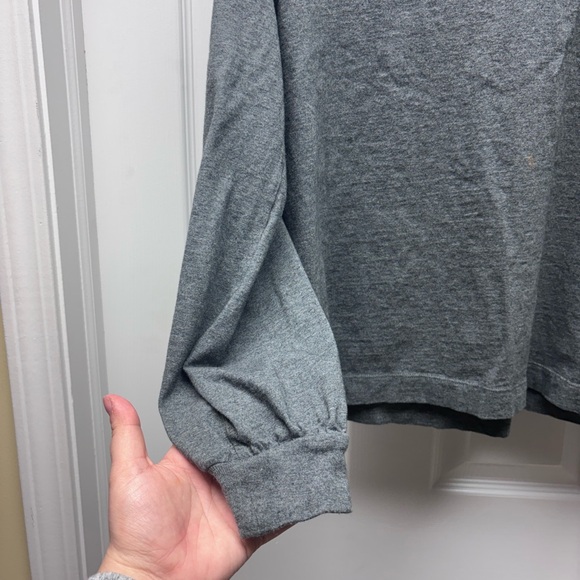 Everlane Gray Organic Cotton Long Sleeve Top – Size M - Picture 4 of 6